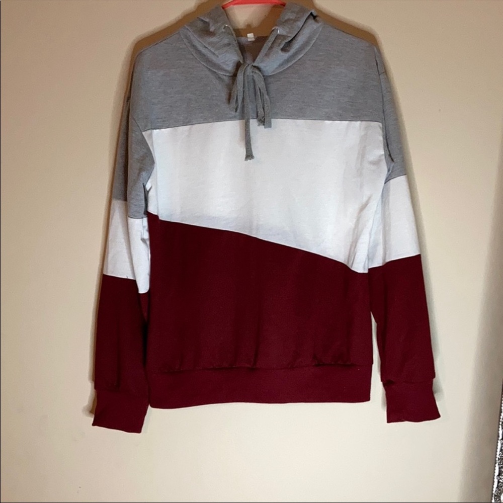 EUC COLORBLOCK DRAWSTRING HOODIE